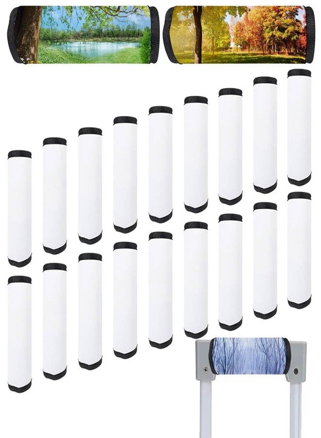 VIOKKO Sublimation Blanks Luggage Handle Grips Wraps Neoprene Comfort Luggage Tag Bulk Identifier Marker for Travel Bag Luggage Suitcase, 20Pcs - Image 1